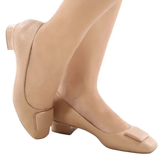 Mocassim Femninino Sapatilha Lisa Sapato de Saltinho Baixo Napa Sola Macia Versátil Elegante