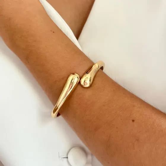 Bracelete Feminino Gota Fina Elegante Moda Mulher Pra Presente PS52