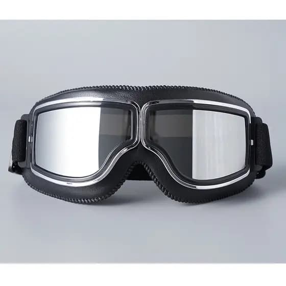 Óculos Proteção Uv Retro Moto Motociclista Aviador Airsoft Jet ski Hipismo Equitação Original
