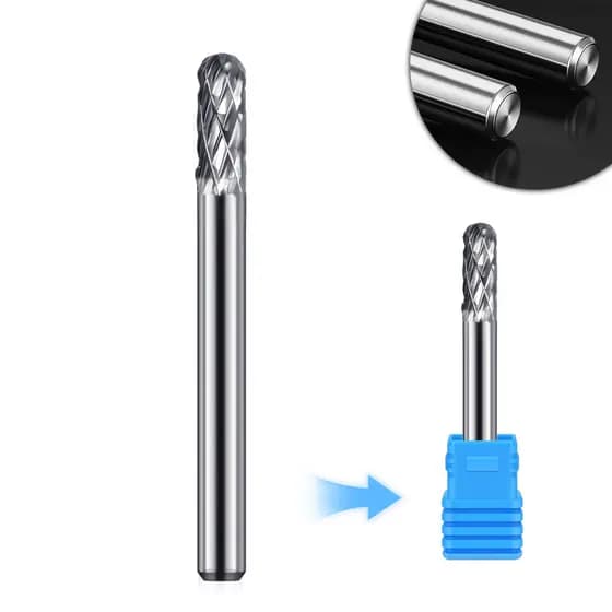 Lima Rotativa Cilíndrica 6mm Metal Duro – Para Aço