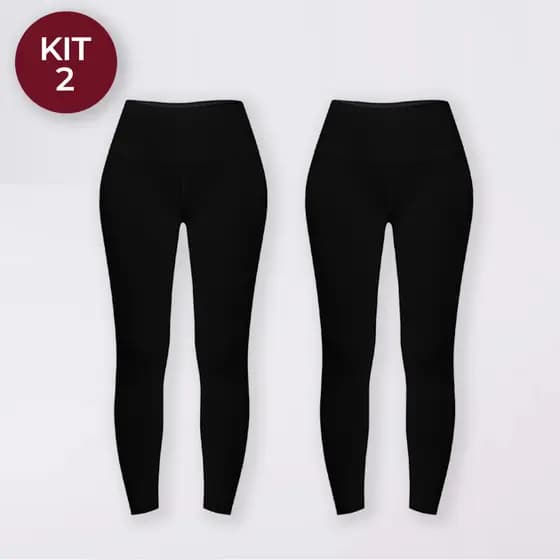 Kit Calças Legging Feminina Suplex Premium Não Marca Para Academia Treinos e Dia a Dia