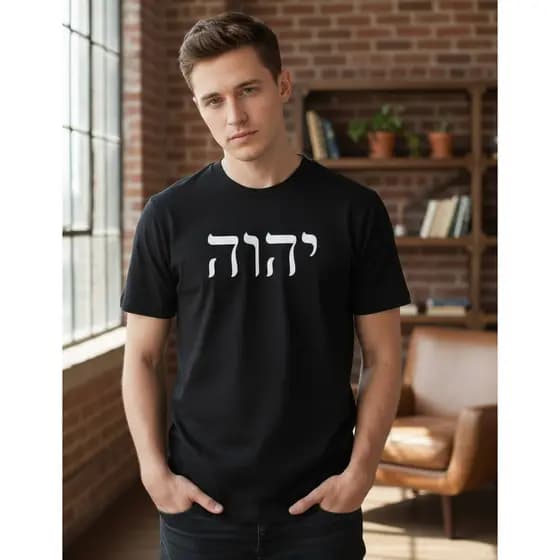 Camiseta Tetragrama Yhwh Nome Deus Hebraico - Camisa Algodão