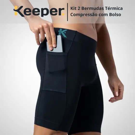 Bermuda Compressão Térmica Academia Ciclismo Dry Natação Corrida Treino Academia Esportivo Treino UV