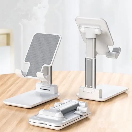 Suporte Para Celular E Tablet Ajustável Apoio Mesa