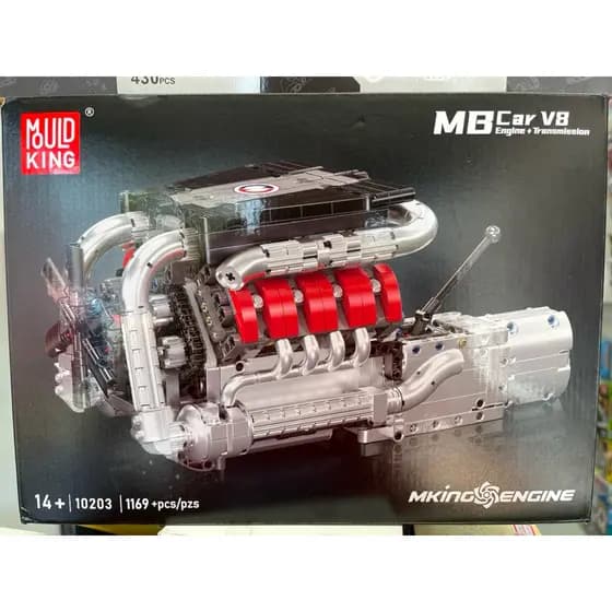 BLOCO DE MONTAR MOTOR V8 COM 1169 PEÇAS