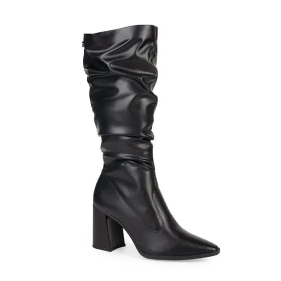 Bota Feminina Dakota Slouch Cano Longo Preta Salto Original