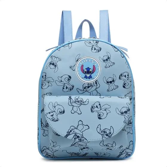 Mochila Stitch Menino Menina Unissex Escolar Dia Dia Creche Maternidade Infantil Viagem Faculdade