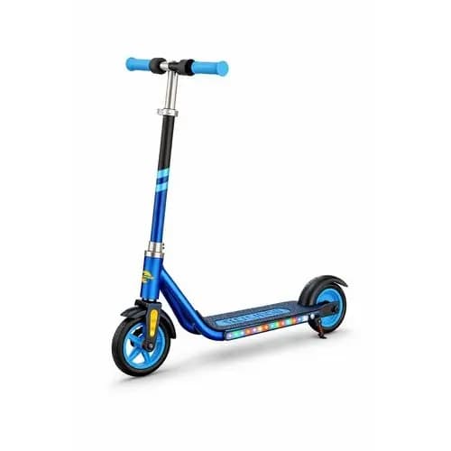 Patinete Elétrico Infantil Azul Seguro Leve Resistente Diversão Mobilidade