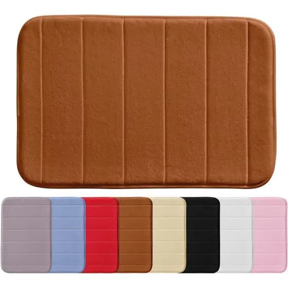 Kit 02 Tapetes Banheiro Macio Antiderrapante Secagem Rápida Quarto Escritório Conforto Decoração Organização Multiuso