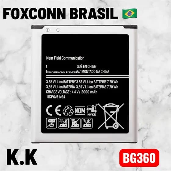 BAT COMPATIVAL BG360 (ORG) NOVA COM GARANTIA 90 DIAS