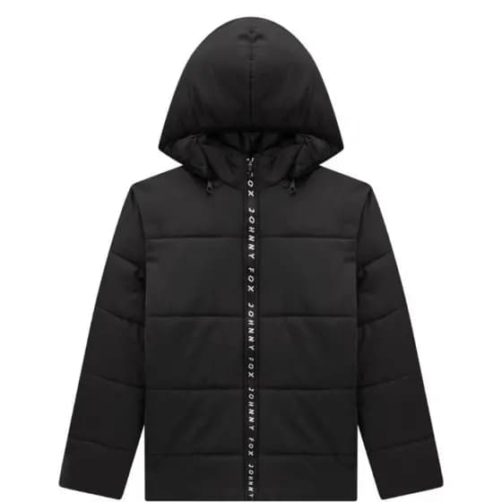 Jaqueta Johnny Fox Masculina Preto Com Capuz Removível