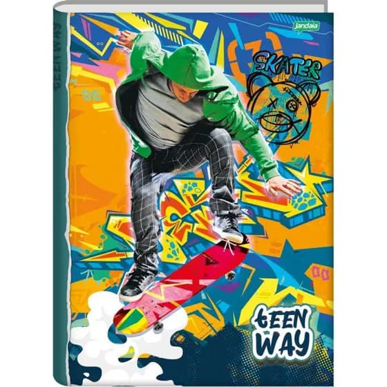 Caderno Universitario 10m 96fls Teen Way Jandaia