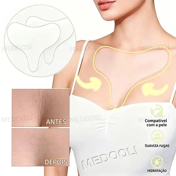 Adesivos de Silicone Reutilizáveis | Levantamento Facial, Redução de Rugas e Elasticidade para Mulheres