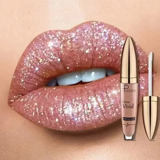 Brilho Labial Em 18 Cores Diamante À Prova D'água Líquido De Longa Duração