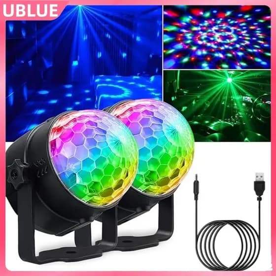 Luzes Festa Palco Luz Estroboscópica Dj Discoteca Para Natal Clube Bar Festas Aniversário Casamento