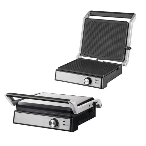 Grill Grelha Chapa Elétrica Itatiaia Master 2000W Inox 220V Com Abertura