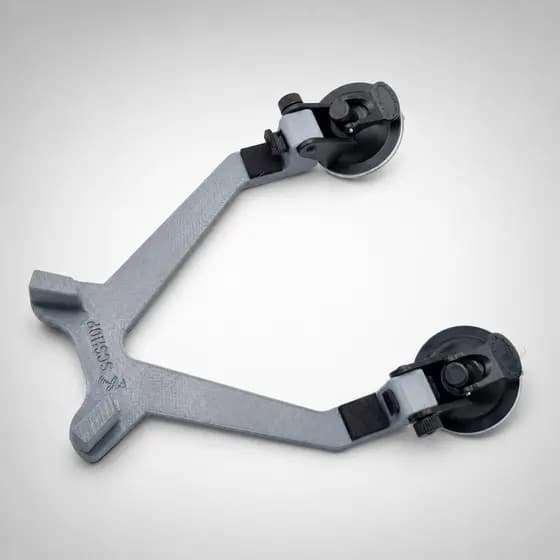 SUPORTE VENTOSA PAINEL STARLINK MINI SLIM CINZA