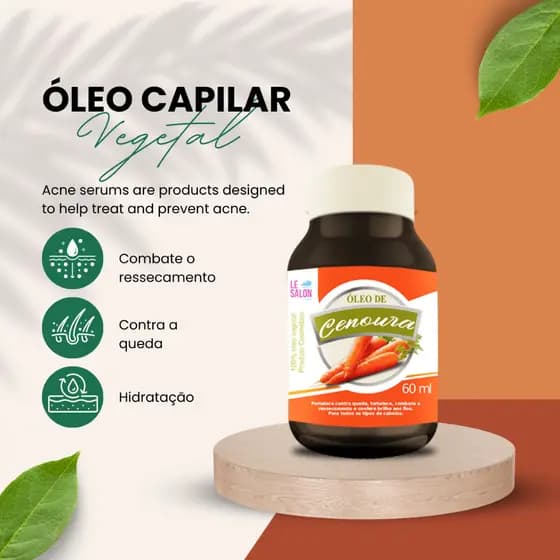 Óleo Capilar De Cenoura 60ML Le Salon Pro