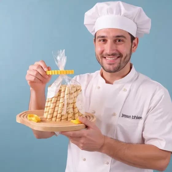 Conjunto de Prendedor de Saco modelo Batata Frita – Clipe de Vedação para Embalagens 12 unidades