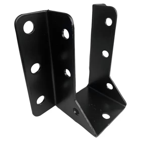 2 Suporte De Viga Parede Madeiramento Pergolado 5 X 10 Telhado Caibro Fixador Metalico Estrutural