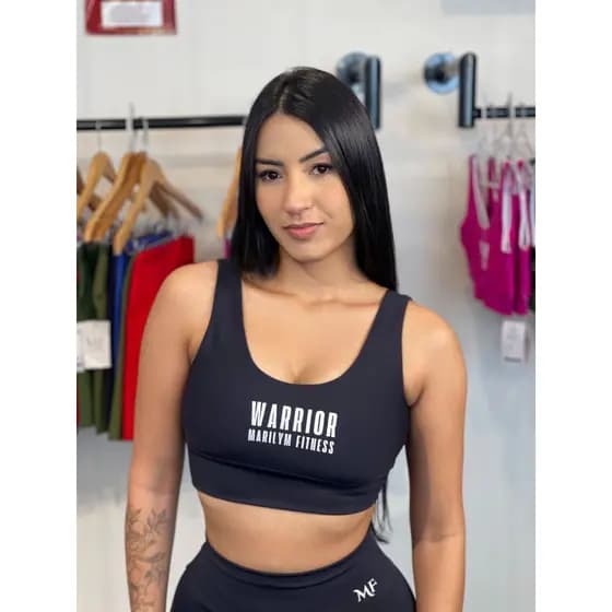 Top Feminino Fitness com sustentação Forro Interno para Mais Conforto