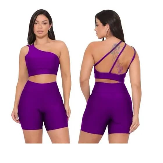 Kit Short Academia e Top Firme