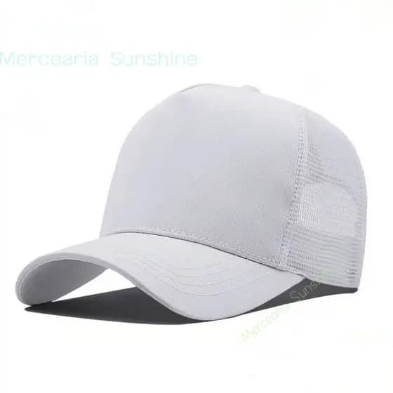 Boné Trucker Telinha Liso Branco Sem Estampa Promoção Lançamento