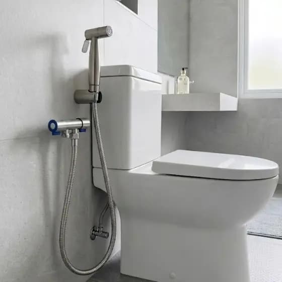 Ducha Higiênica Completa 100% Aço Inox Cromada Chuveirinho