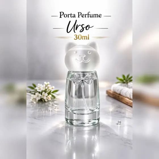 Porta Perfume Urso 30ml