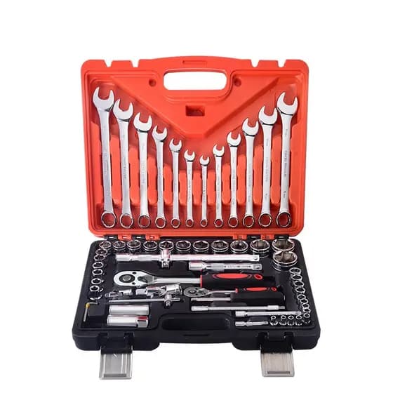 Kit Ferramenta Jogo Soquete Chave Combinada Catraca 61 Pcs Ferramentas de reparo de automóveis