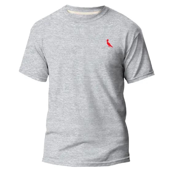 Camiseta Lançamento Passarinho Vermelho Lançamento 100% Algodão Alta Qualidade Masculino