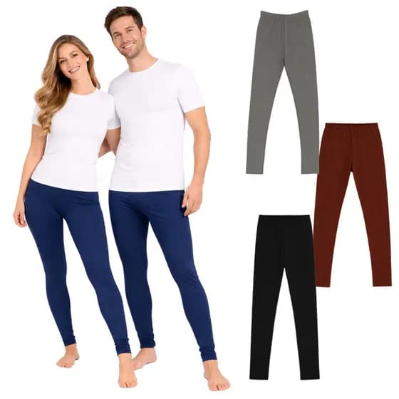 Kit 2 Calças Segunda Pele Térmica Adulto Unissex P ao GG para o Frio