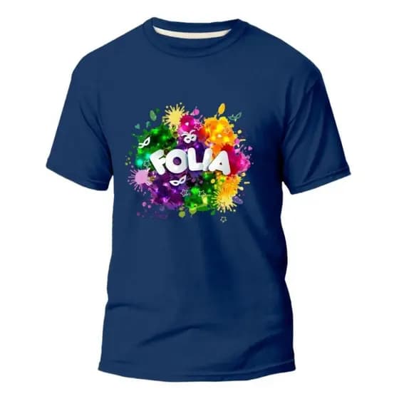 Camiseta Folia Carnaval Camisa Unissex Festa Brasil 2025 Básica ENVIO RAPIDO