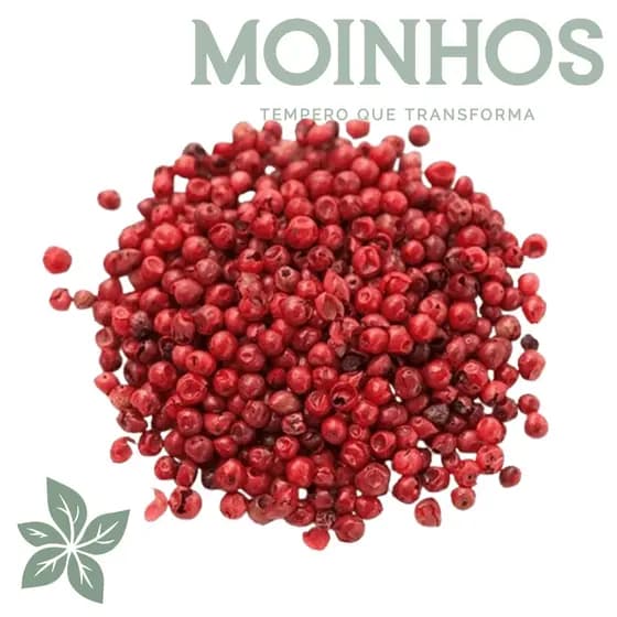 Pimenta Rosa em Grãos - Aromática | Temperos Finos Gourmet para Moedor e Culinária Refinada