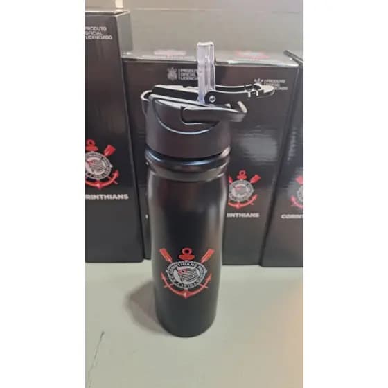 Garrafa Corinthians Alumínio 650 ML