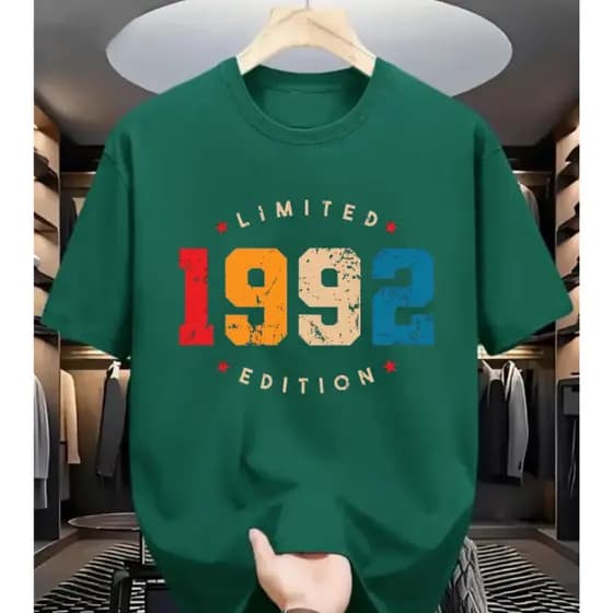 Camiseta Masculina 1992 Limited Edition Estilo Retrô Premium Conforto Qualidade e Exclusividade