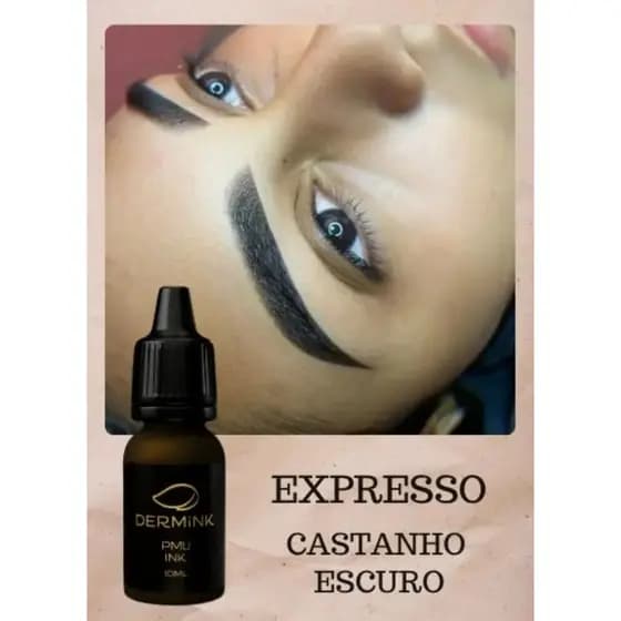 Pigmento Dermink 10ml Micropigmentação Cor Expresso Aréola Estria Olheiras Camuflagem