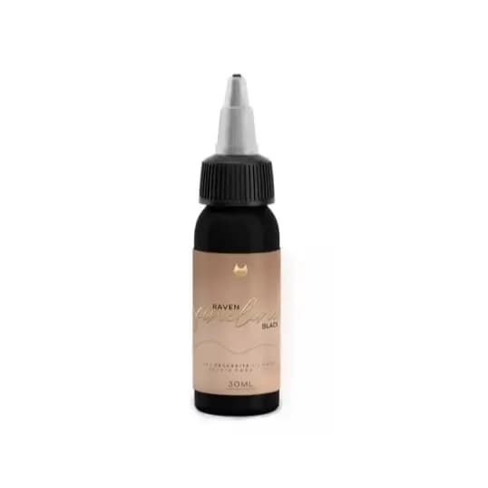 Tinta Para Tatuagem Easy Glow Raven Black Fineline