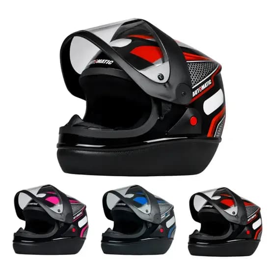Capacete fechado FW3 para moto Automatic Preto
