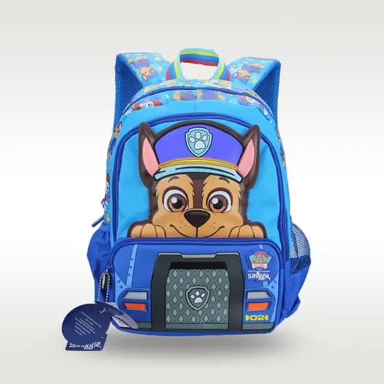Mochila Escolar Infantil Menino Azul Desenho Animado Filhote De Cachorro Modelagem Animal 14 Polegadas Moda Legal Bolsa