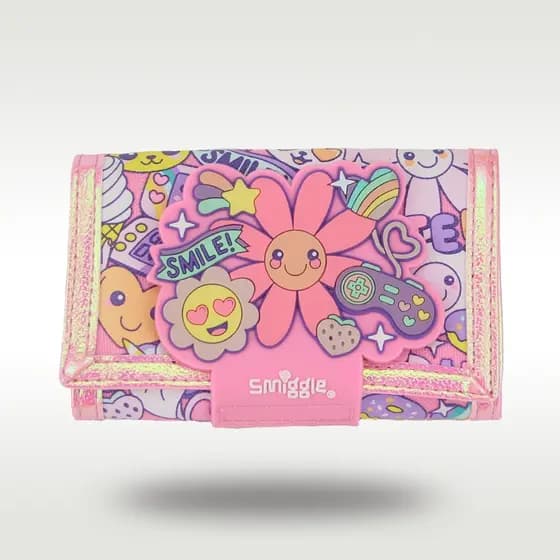 Crianças Carteira Meninas Saco De Cartão De Embreagem Rosa Girassol Trifold Moeda Bolsa Moda Kawaii Sacos