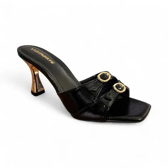 Tamanco Social Feminino Preto Via Marte 16602804