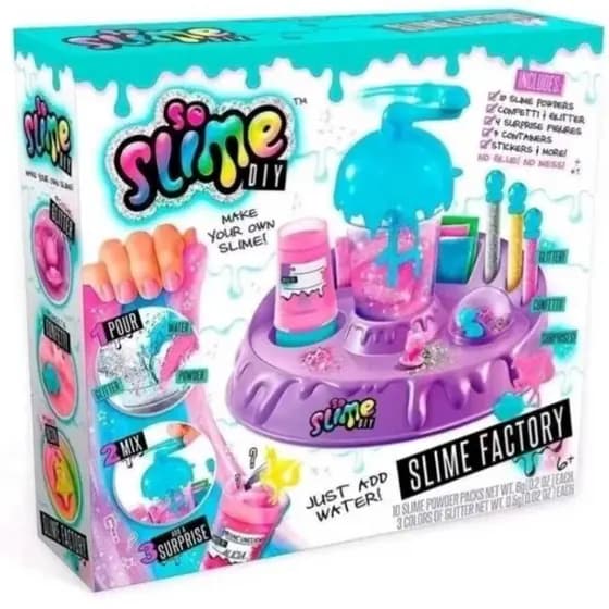 Fábrica De Slime Completa com acessórios e surpresas 3 Unicórnios