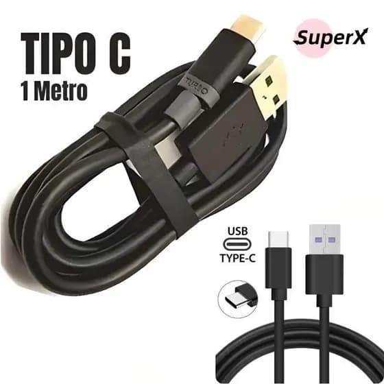 Kit 10 Cabos Carregadores Turbo Rápido V8 / Tipo C / Lightning Universal para Android e iPhone – Alta Qualidade