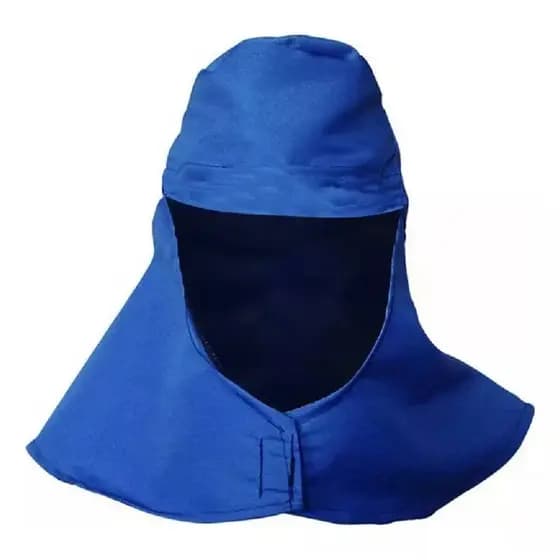 Touca soldador brim azul com velcro