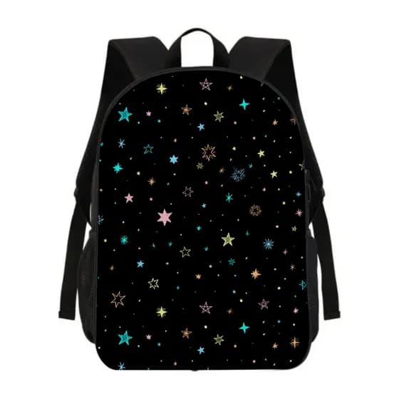 Mochila Lancheira Estojo Escolar Estrelas Coloridas Espaço