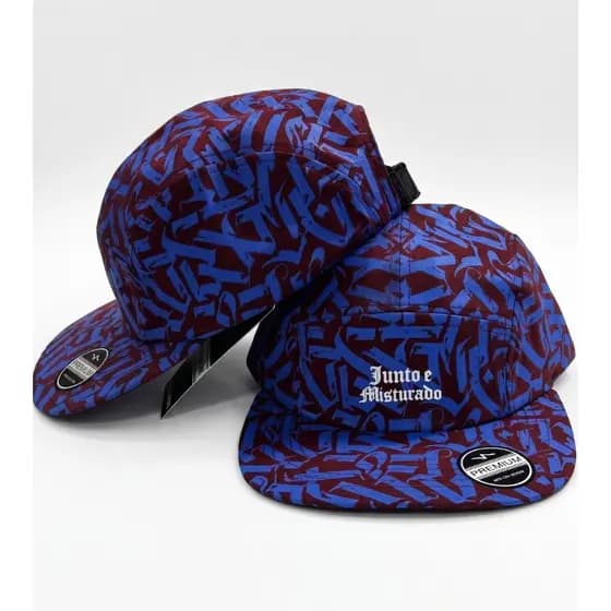 Boné Five Panel, Streetwear, Estiloso, Divertido, Skate, Hip Hop, Aba Reta Ajustavel Unissex