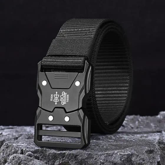 Cinto Tatico Nylon Masculino Leve Respirável Ideal para Trabalho Treino Uso Casual com Fivela Rápida