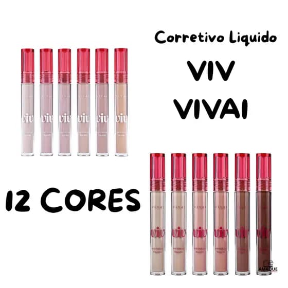 CORRETIVO LIQUIDO - VIV VIVAI 12 CORES