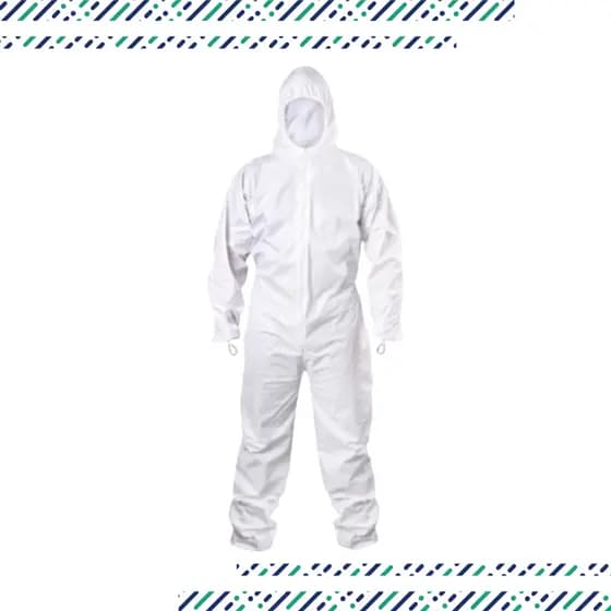 Macacão de Segurança Descartável Tipo 6 Microporoso Branco Steelflex CA 39707
